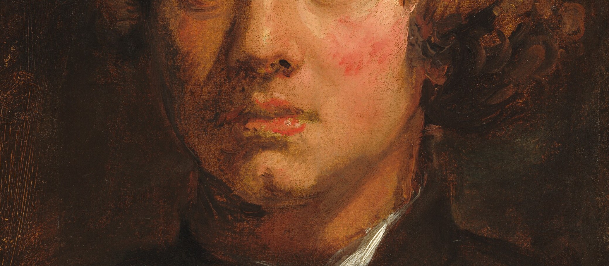 This ruddy blush is a signature of his early work.
