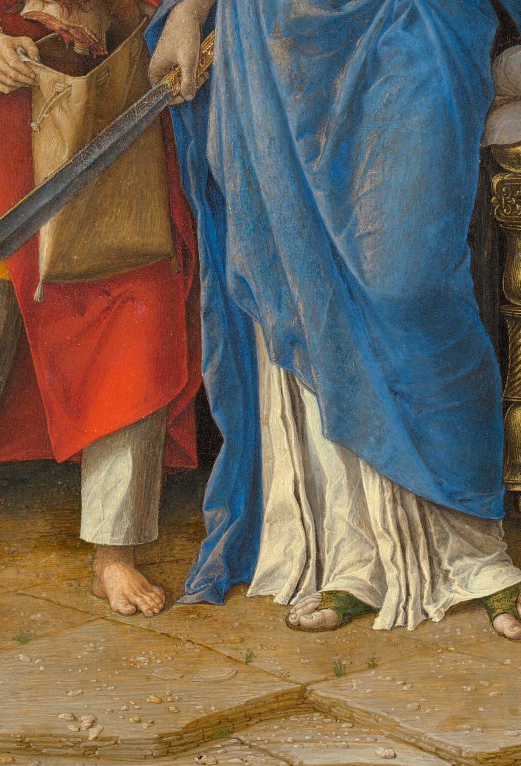 The sack belonged to her maidservant. She carried it from home.