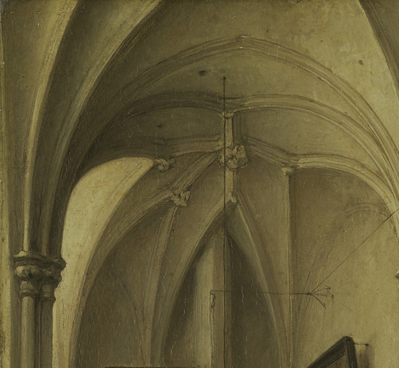 The soaring arches and ribbed vaulting establish the architectural grandeur and spiritual atmosphere of the church interior.