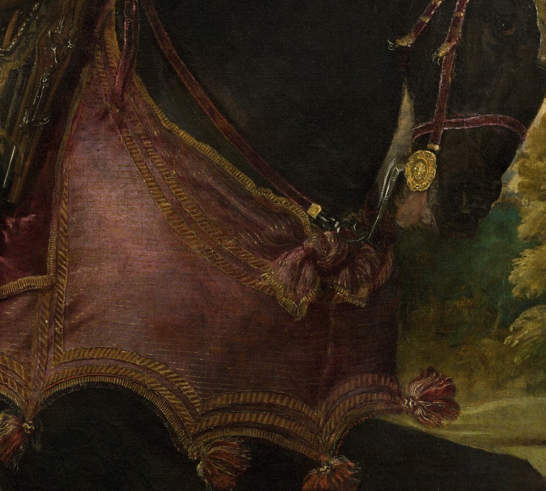 The painter recorded every detail, even the horse's harness.