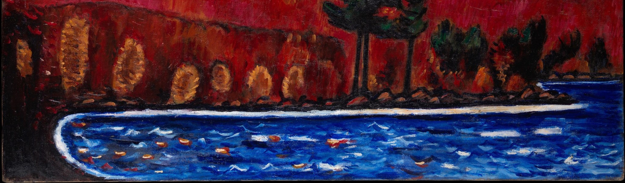 He returned to Maine late in life to wrestle with this peak in paint.