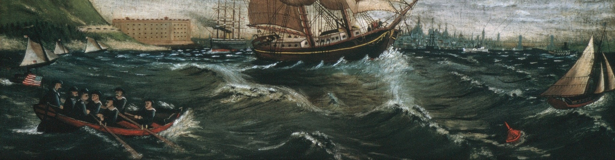 His brushstrokes made the choppy waves feel truly turbulent.