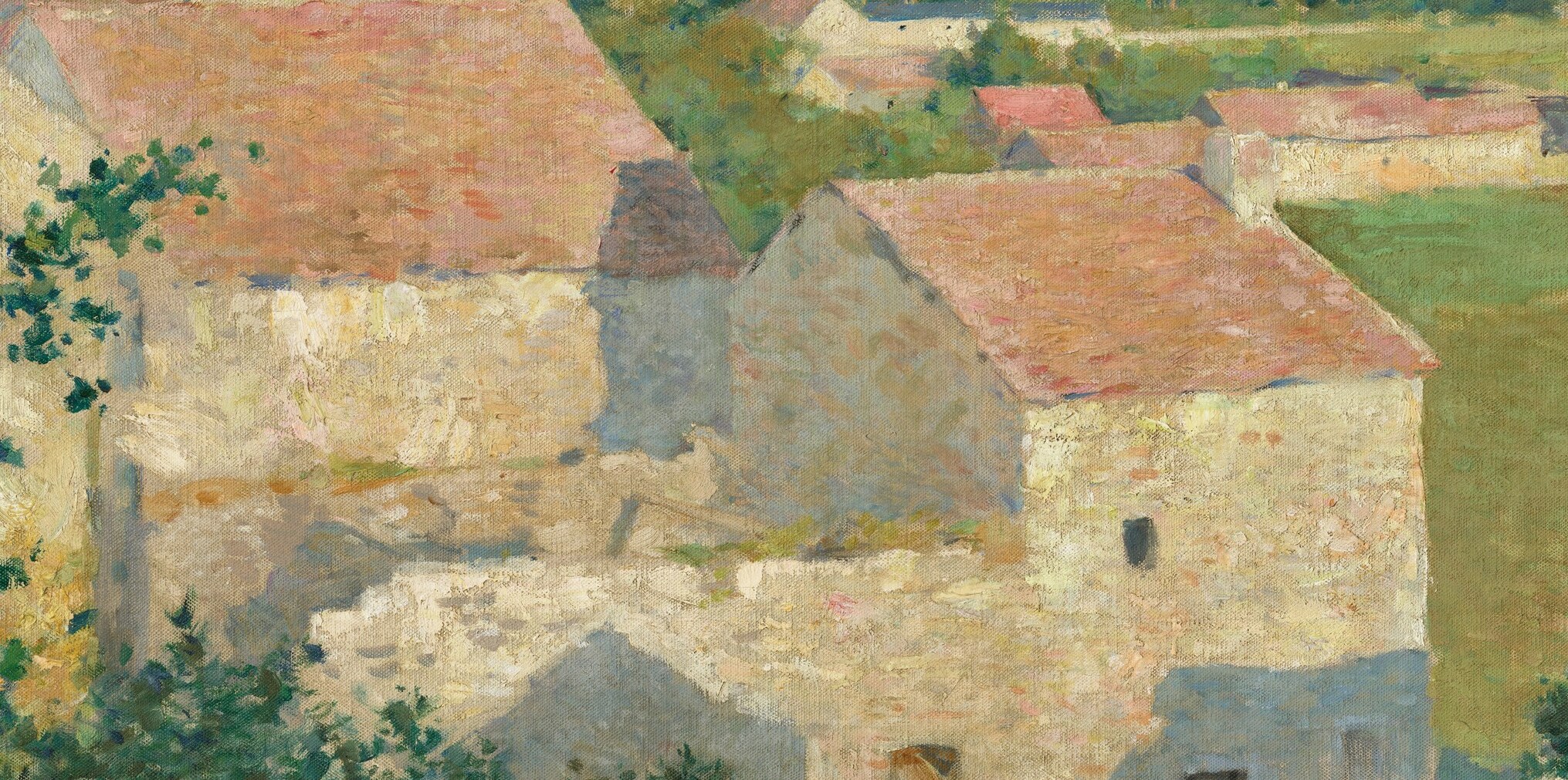 Most painters place the lightest values up front.
