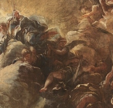 It shows Deborah, the prophetess, leading Israel to triumph.