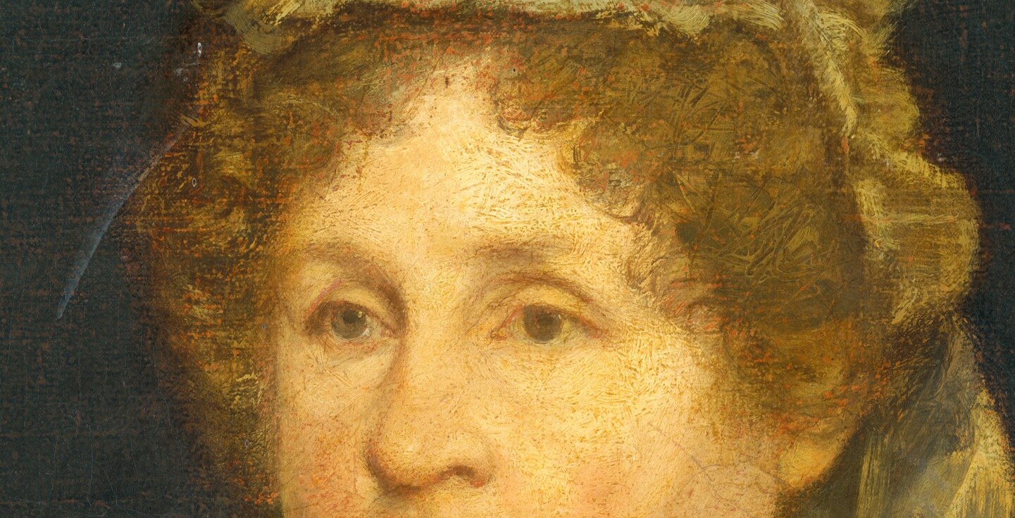 Fuller renders the eyes with soft focus rather than sharp detail, giving them a reflective interiority rather than confrontational directness , characteristic of his late style.