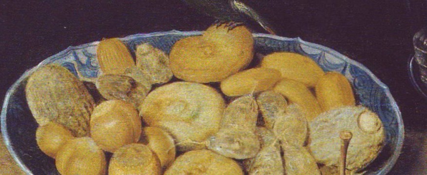 Dried fruits like figs were popular, imported delicacies.