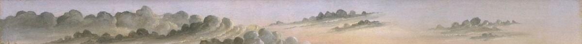 The toneless, almost white sky is a Hidley folk-art signature , no clouds, no meteorological drama , lending the whole scene an eerie, stopped-clock timelessness quite different from academic landscape painting