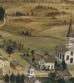 And that white church still stands. You can go stand exactly here.