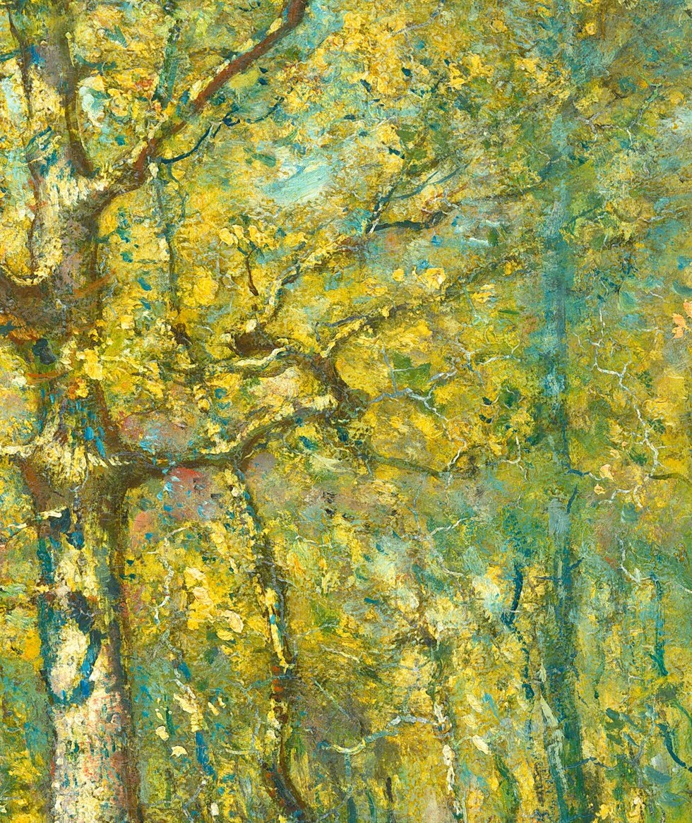 This technique gives the forest real depth and air.