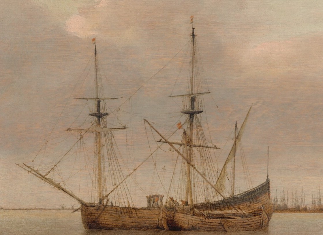 See the complex rigging, built for long ocean voyages.