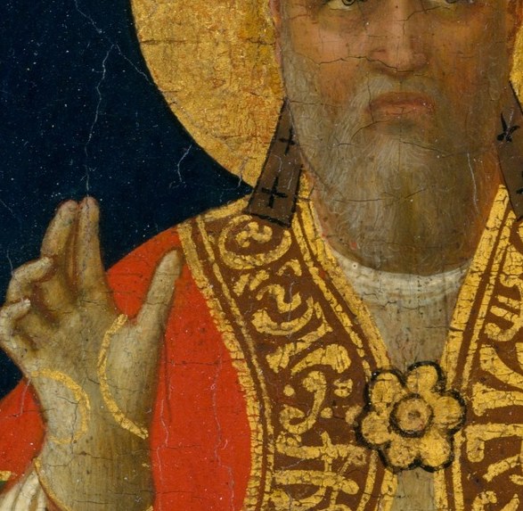 He painted only sacred subjects, and he painted them on his knees.
