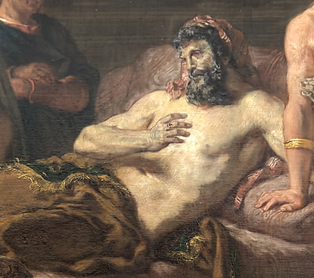 Marcus Aurelius lies in his final moments.