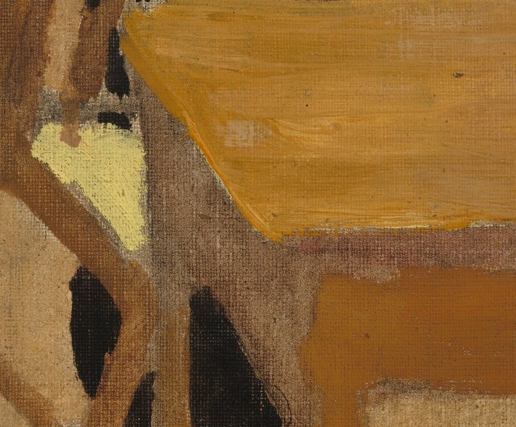 Vuillard explored spatial effects with pure color areas.