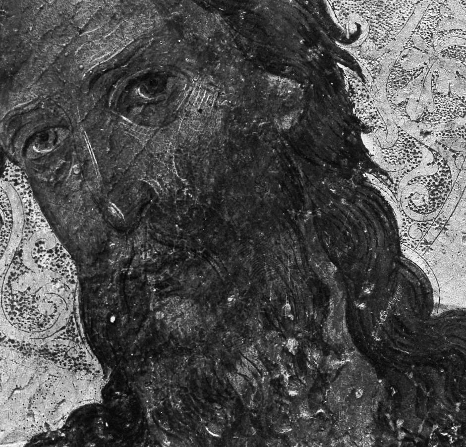 This saint looks troubled.