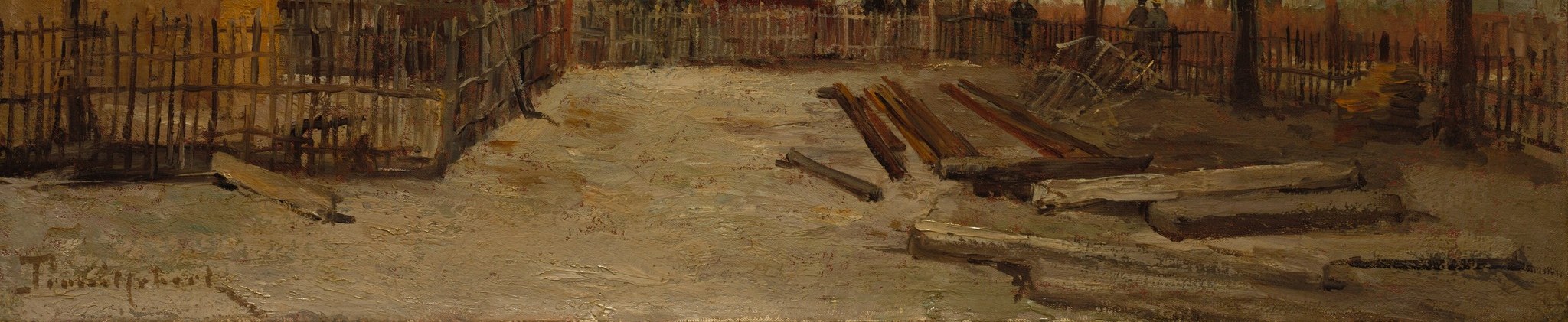 A monument to human endeavor, captured in a dusty scene.