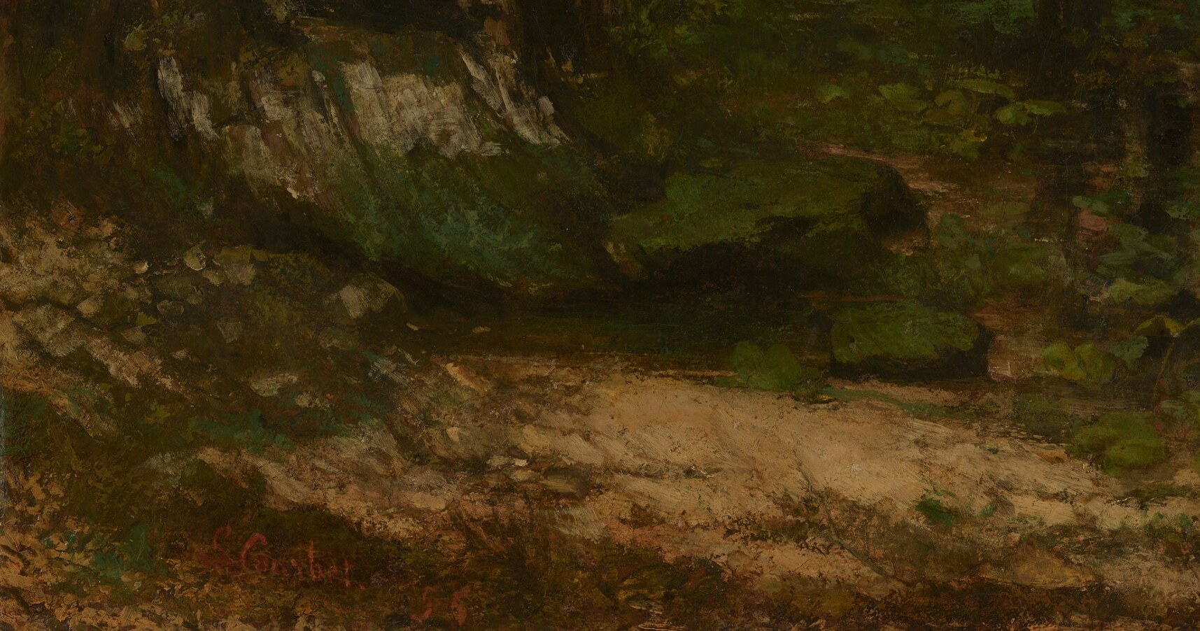 He used thick paint to show the raw weight of nature.