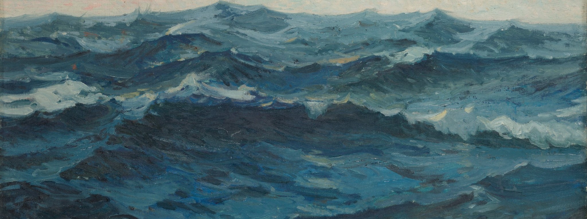 The overall impression of restless water conveys the mood of an unsettled autumn day.
