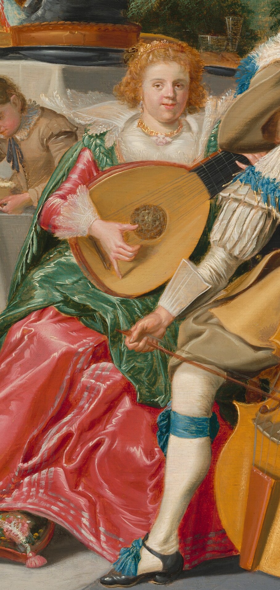 His delicate brushwork makes this lute glow with its own light.