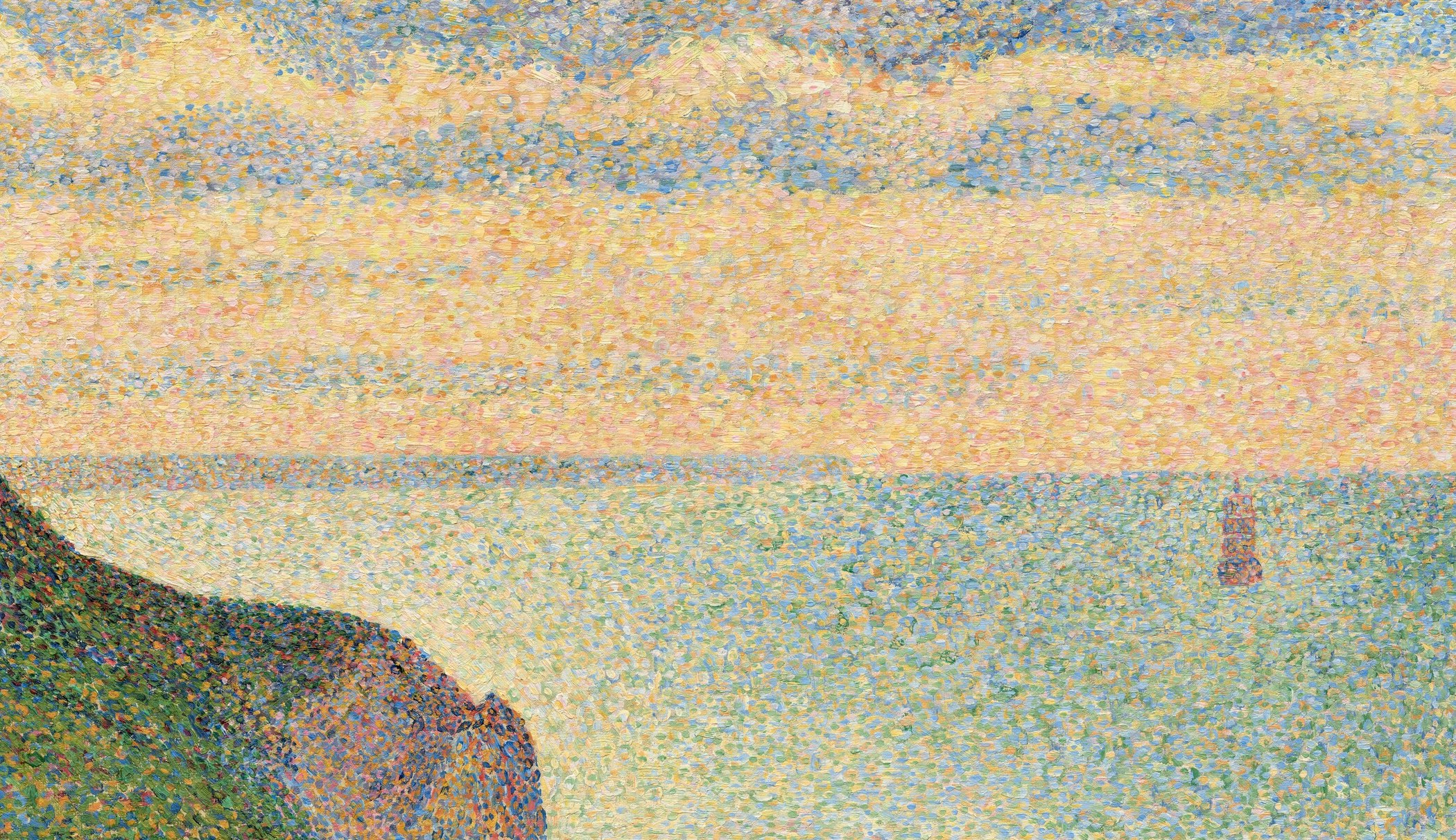 This was his early step toward Pointillism.