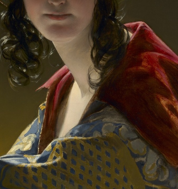 The red cloak signifies opulence and attention.