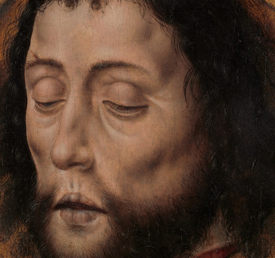 It shows Saint John the Baptist, after his beheading.
