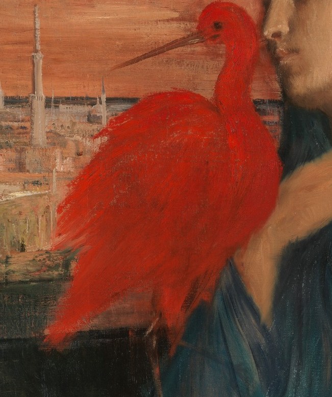 But the real trick is how he painted these ibis birds.