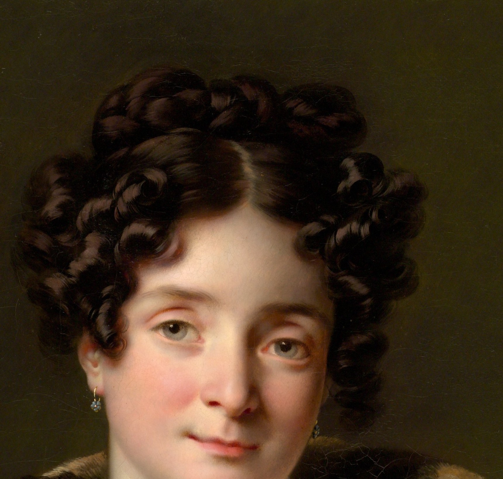 The artist, Girodet, captured her quiet strength in this portrait.