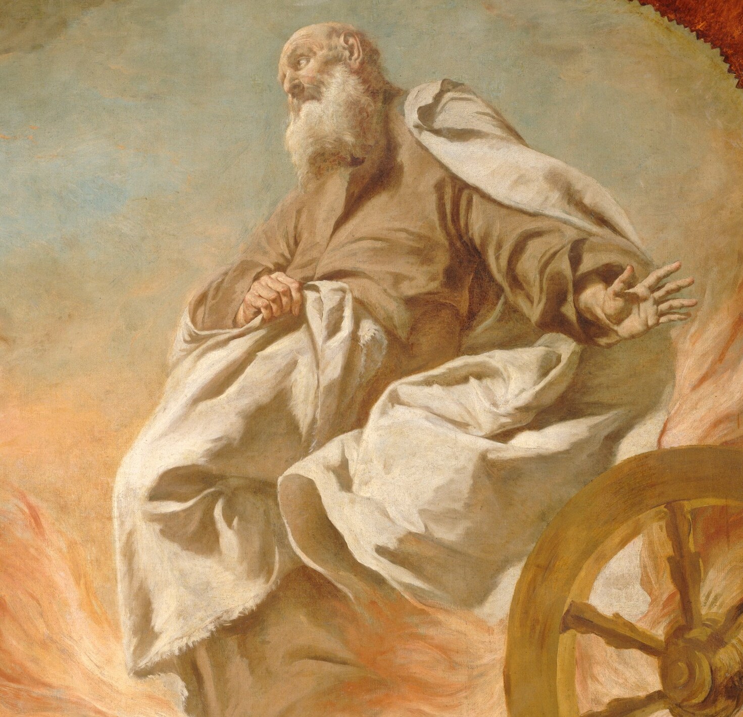 He chooses the moment the prophet Elijah leaves the earth alive.
