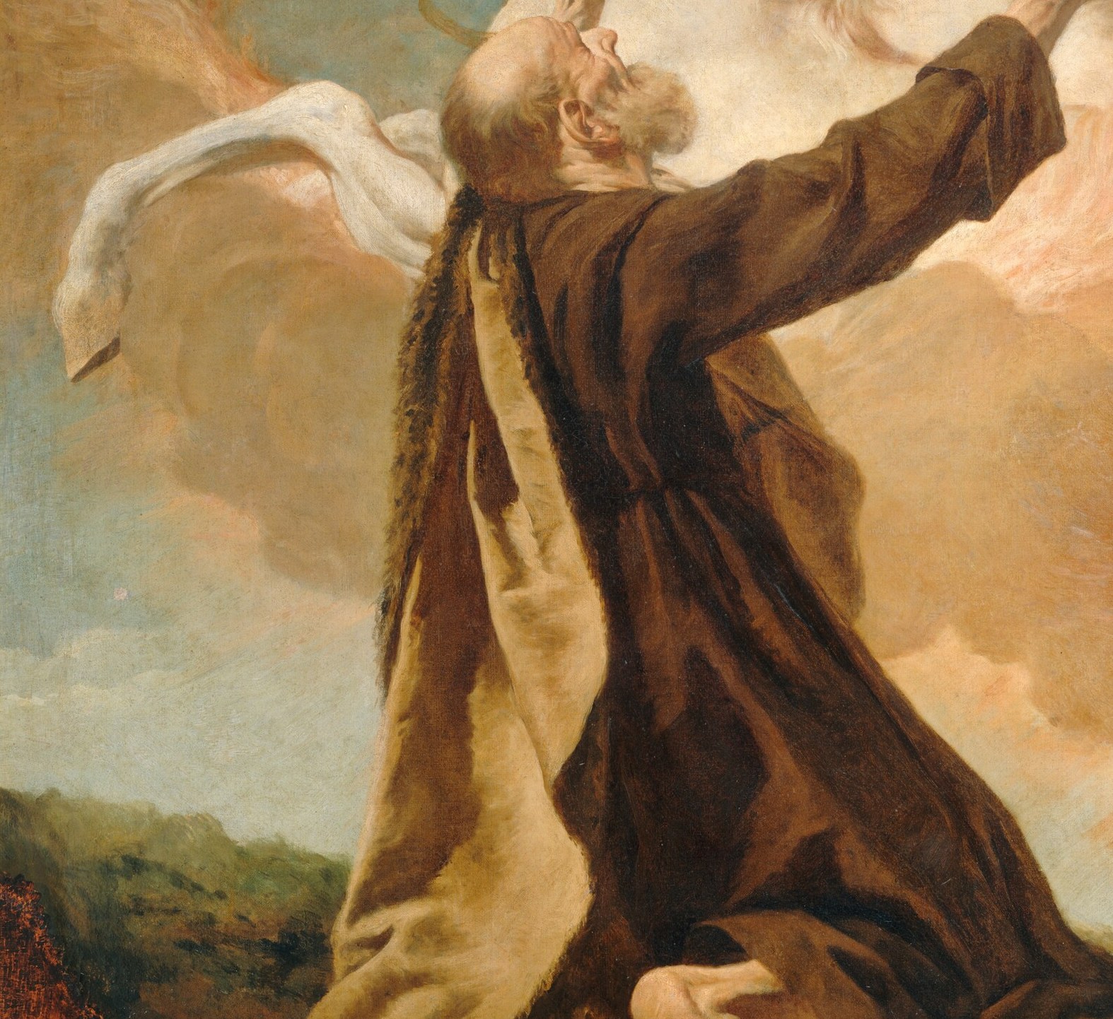 Look at the kneeling figure below. That is Elisha, his successor.