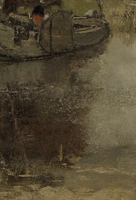 The muted tones of the water emphasize stillness and contemplation.
