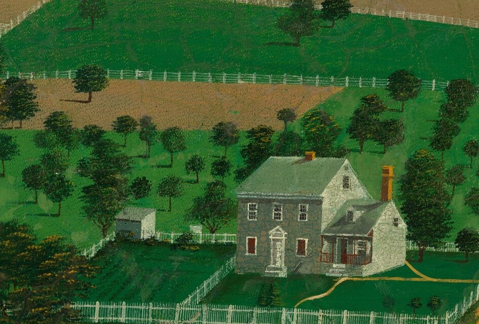 For room and board, he painted your property like a map.