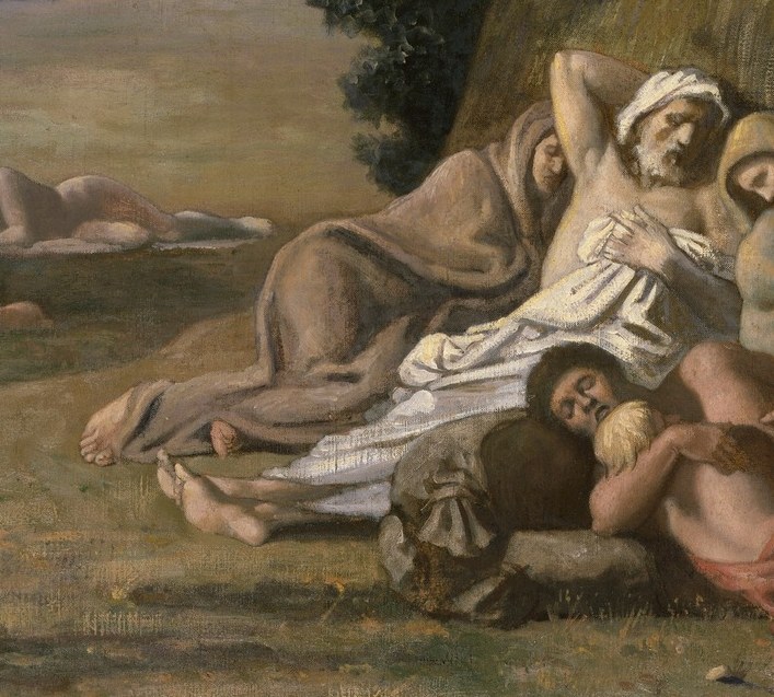 But here, he captured quiet, collective slumber in 1867.