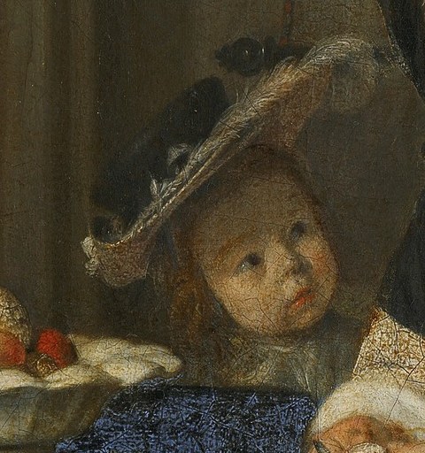 The doll's wide eyes and tilted head add a touch of childlike innocence and perhaps a hint of melancholy.