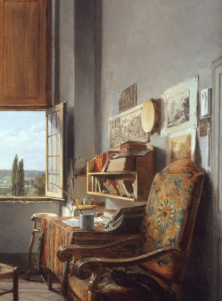 But the winner had to send paintings back to Paris to prove he was working.