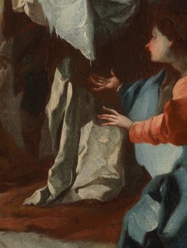 Notice the swirling fabrics and light.