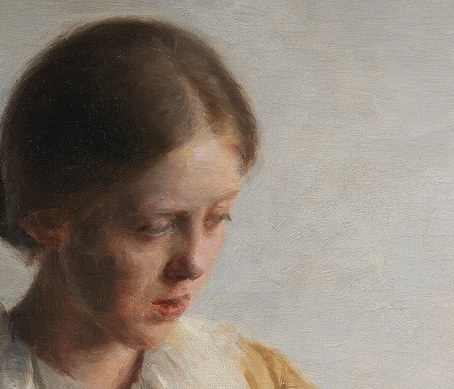 Her focused attention celebrates the dignity of everyday tasks.