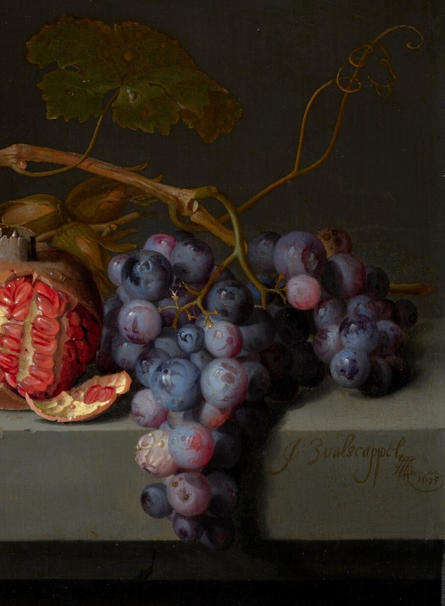The traditional Dutch still-life prestige test: dozens of individual spheres each assigned a unique catchlight, bloom, and shadow to show the full range of lighting conditions within one cluster.