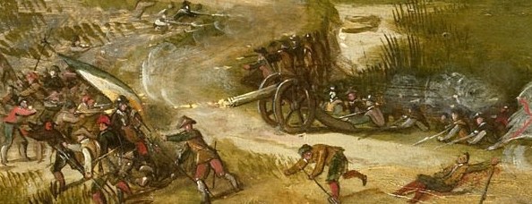 On the beach, soldiers fought hand to hand.