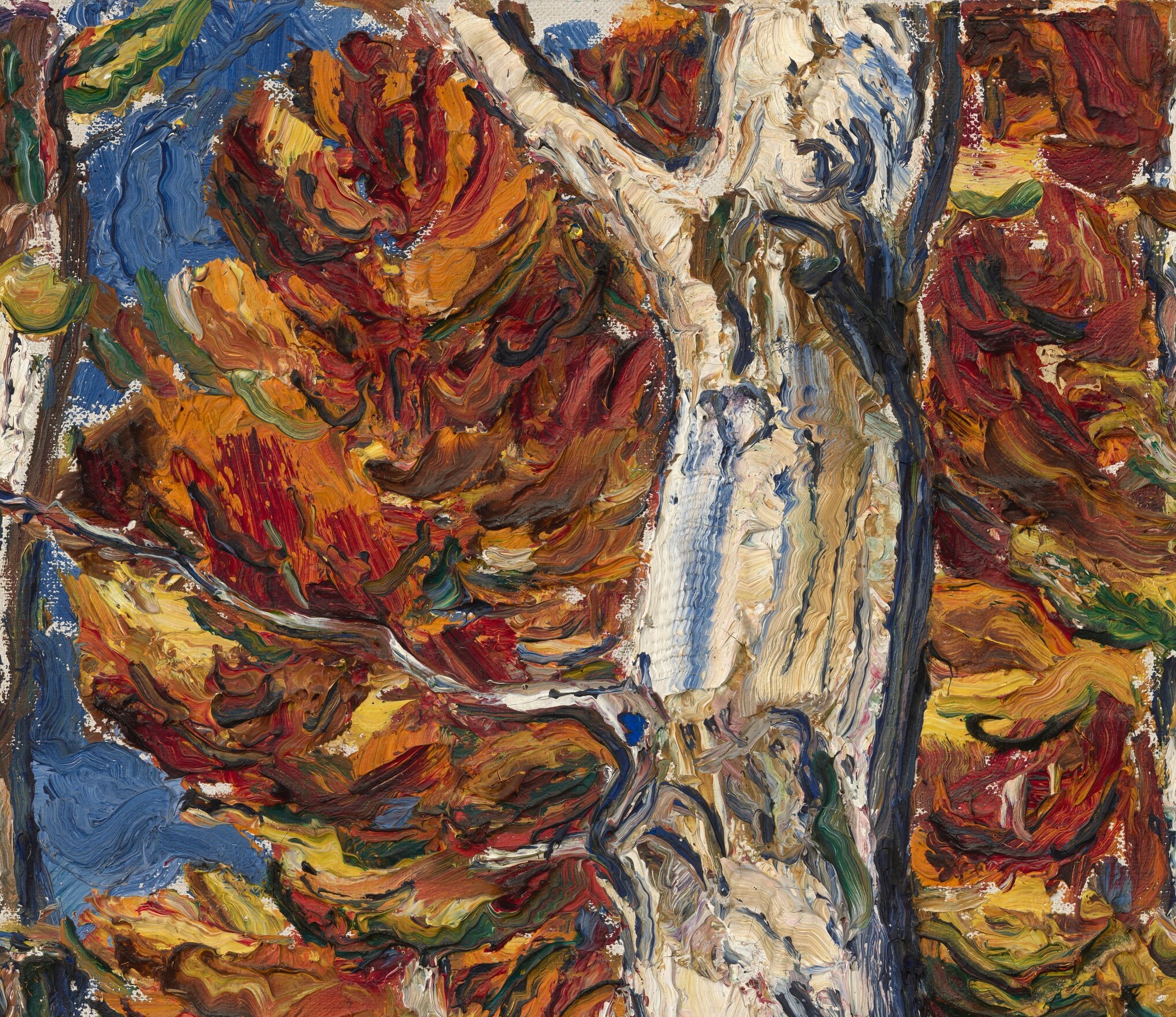 A fleeting moment, captured by Christian Rohlfs in oil paint.