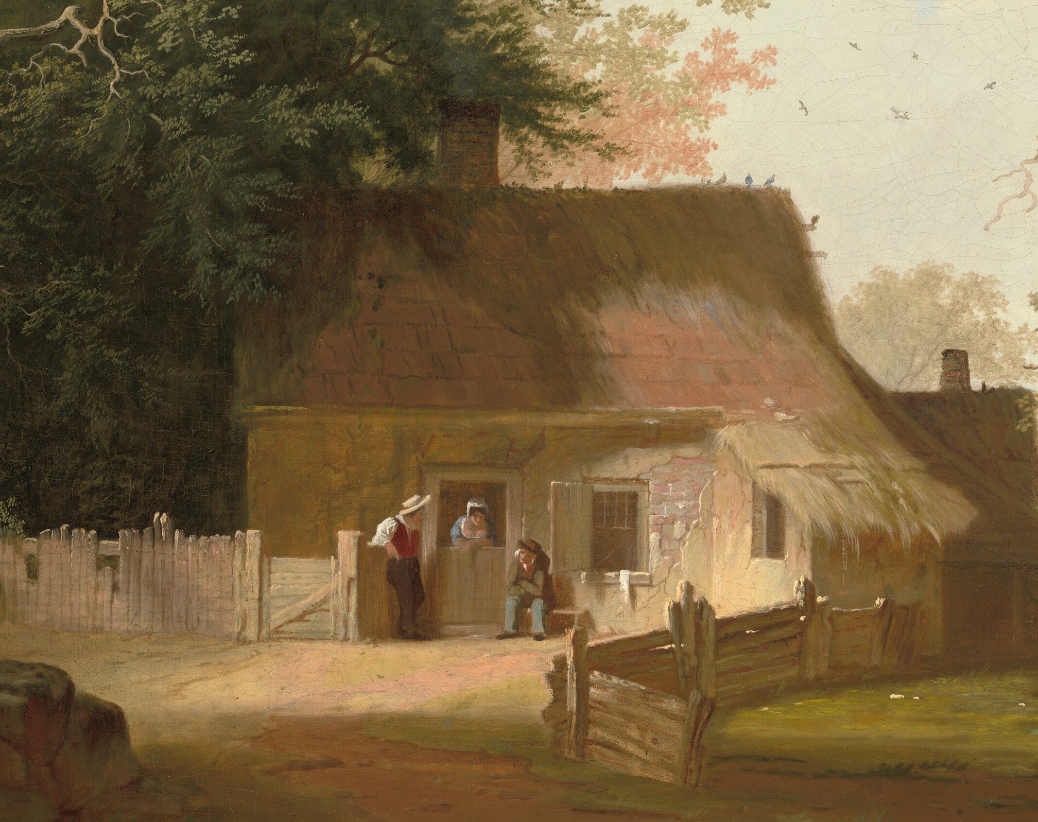 Beneath it: a working homestead, not a fantasy.