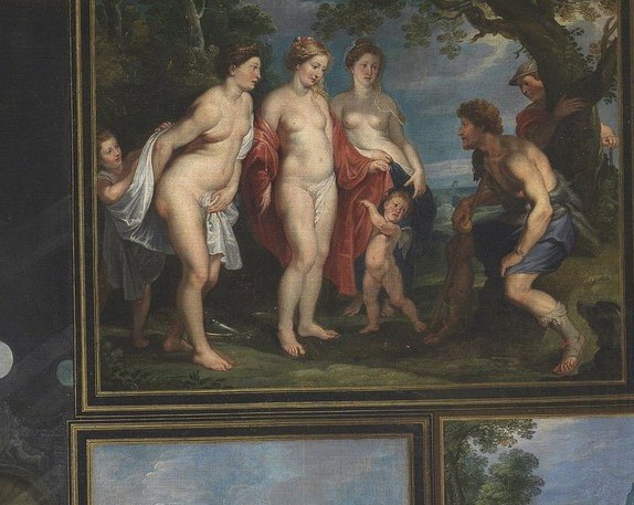 This work was part of a five-painting series.