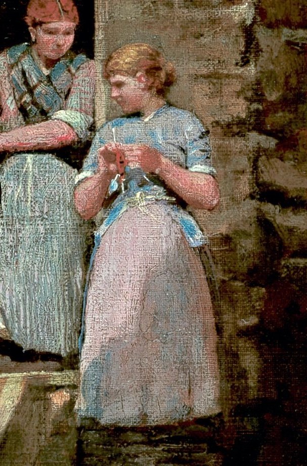 Homer used thick brushstrokes, called impasto, to build texture.