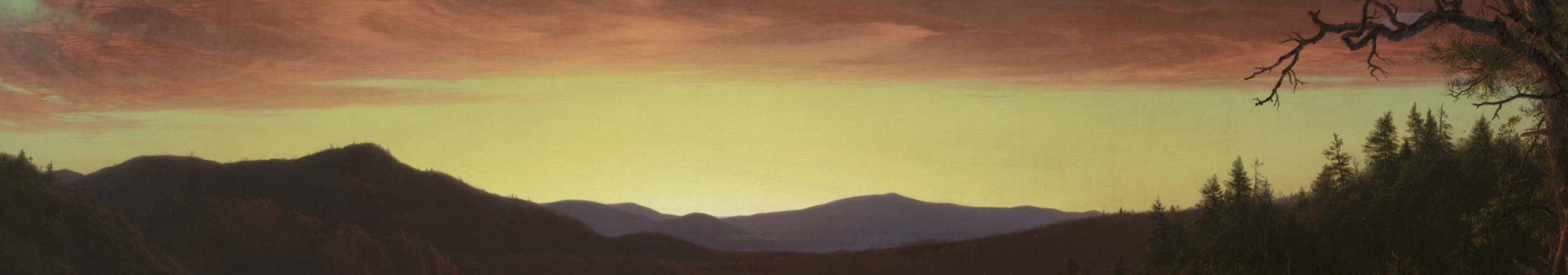 This painter looked away. He looked west.