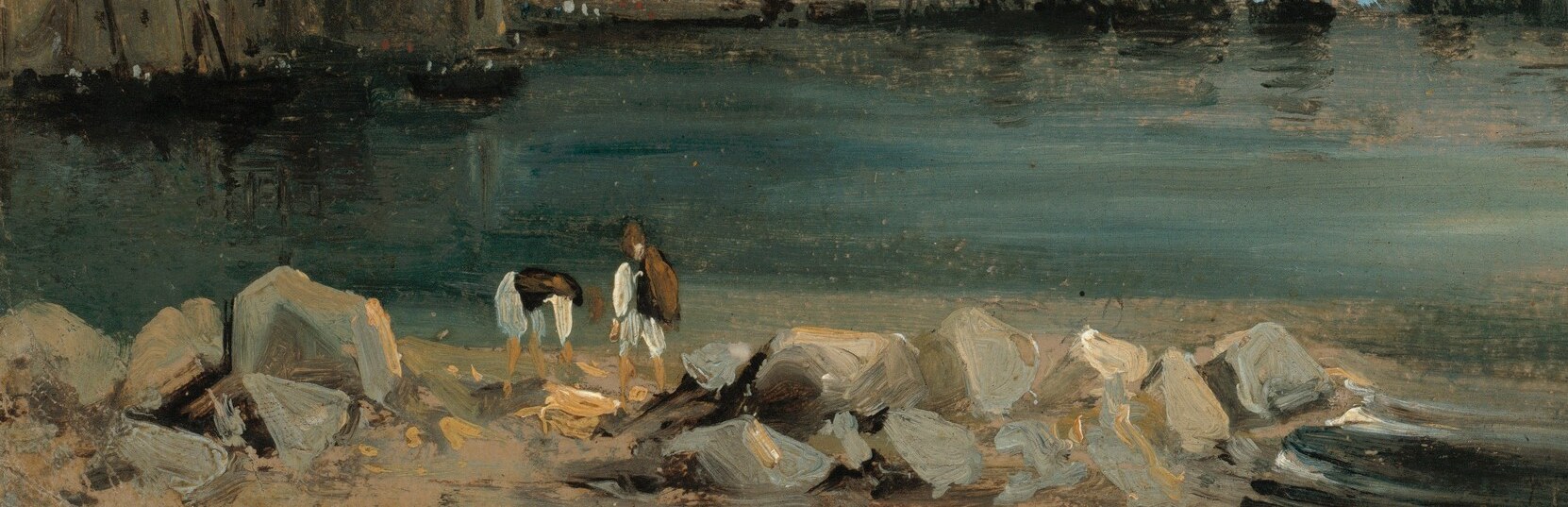 The artist Fleury painted this as a study of the area.