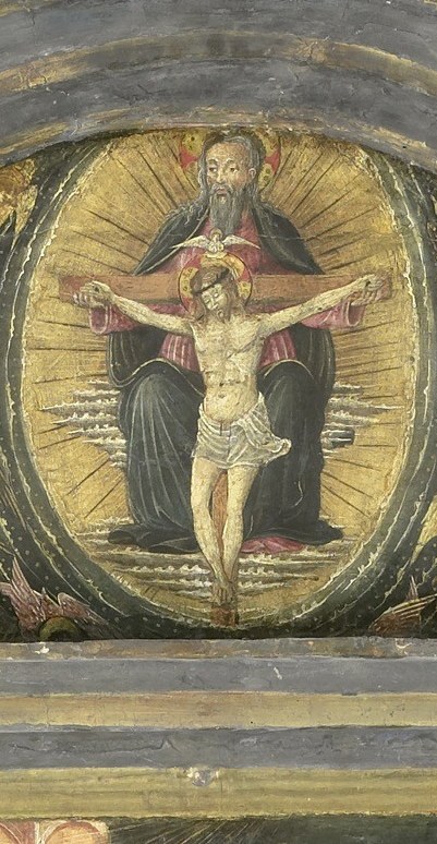 These panels tell one story: salvation, from birth to resurrection.