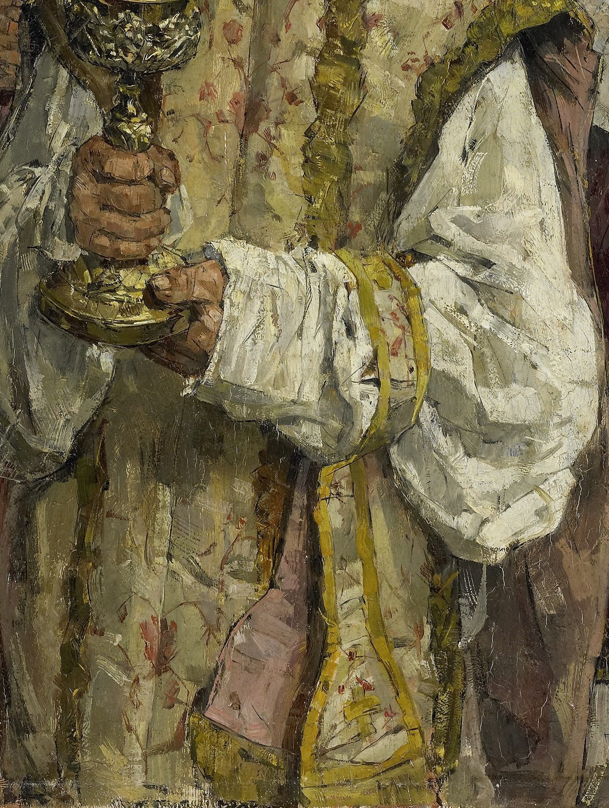 His vestments show the style of 1891.
