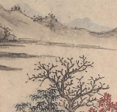 That bare tree is written with a single calligraphic gesture.