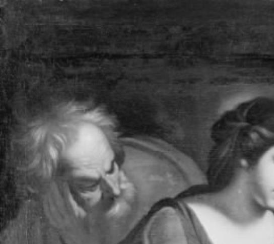 The artist used light to create intimacy.