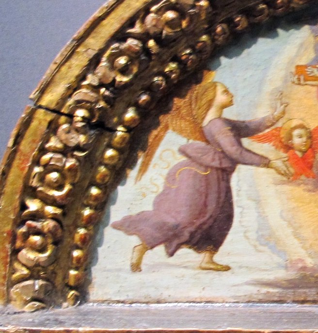The lower panels were likely lost to the fire.