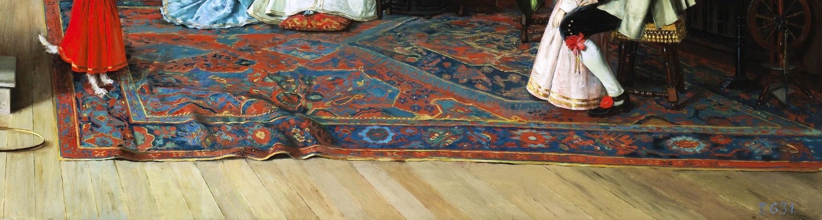 But look closely at the large Persian rug.
